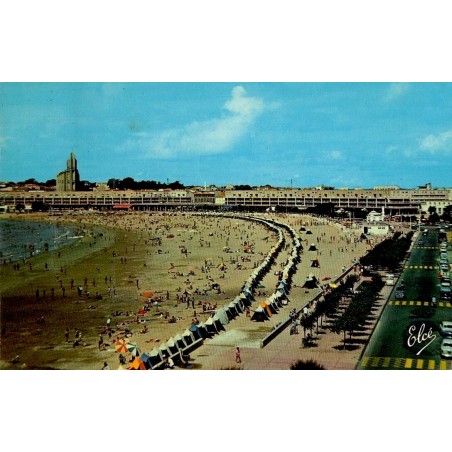 Carte postale ancienne de Royan plage et front de mer vus du Family Hôtel