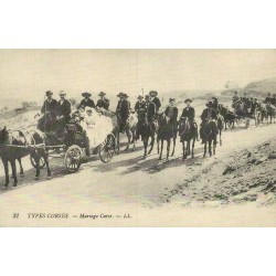 Reproduction de carte ancienne Types Corses Mariage Corse Collection Cartes d'Autrefois