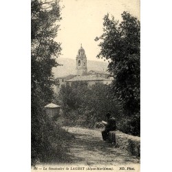 Reproduction de carte ancienne Sanctuaire de Laghet Collection Cartes d'Autrefois