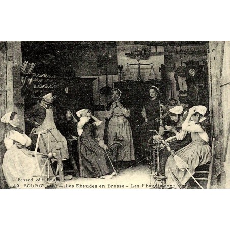 Reproduction de carte ancienne Les Ébaudes en Bresse Collection Cartes d'Autrefois