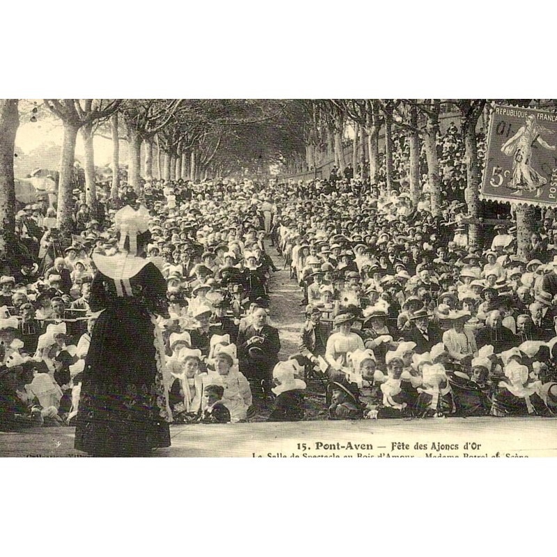 Reproduction de carte ancienne Pont-Aven Fête des Ajoncs d’Or Collection Cartes d'Autrefois
