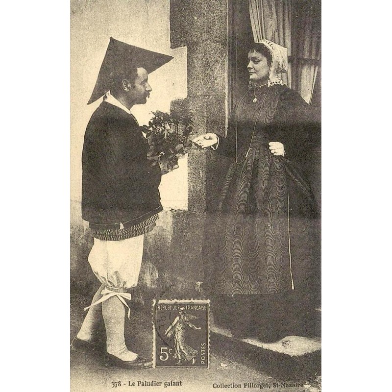 Reproduction de carte ancienne Le Paludier Galant Collection Cartes d'Autrefois