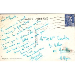 Carte postale ancienne Lisieux Cathédrale Saint-Pierre historique