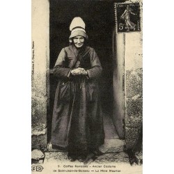 Reproduction de carte ancienne Coiffe Nantaise Saint-Jean-de-Boiseau La Mère Maurice Collection Cartes d'Autrefois
