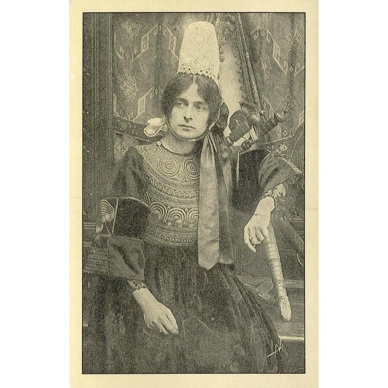 Reproduction de carte ancienne Jeune Bigoudène Collection Cartes d'Autrefois
