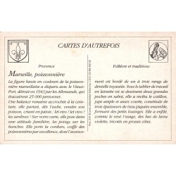 Marseille - Reproduction Carte Ancienne Une Poissonnière Marseillaise