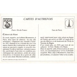 Paris - Reproduction Carte Ancienne Cabaret du Néant Montmartre
