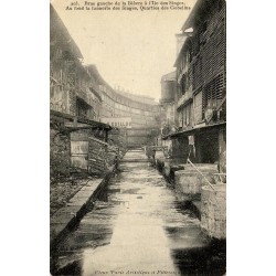 Reproduction de carte ancienne Bras de la Bièvre Île des Singes Paris Collection Cartes d'Autrefois