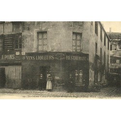 Reproduction de carte postale ancienne Collection Cartes d'Autrefois Paris Caveau de l’Île des Singes Passage Moret