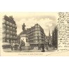 Reproduction de carte postale ancienne Collection Cartes d'Autrefois Paris Place Maubert statue Étienne Dolet