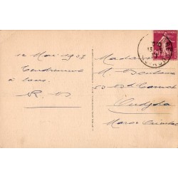 Carte postale ancienne Caen Lycée et Abbaye aux Hommes