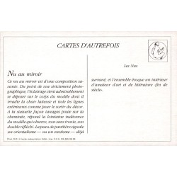 Paris - Reproduction Carte Ancienne Nu au Miroir