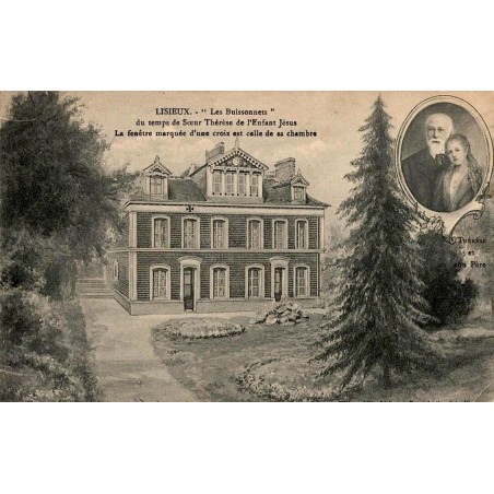 Carte postale ancienne des Buissonets à Lisieux lieu lié à sœur Thérèse de l’Enfant Jésus