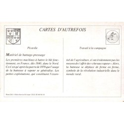 Matériel de Battage - Reproduction Carte Ancienne Système Albaret