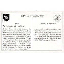 Saint-Trojan-les-Bains - Reproduction Carte Ancienne Détroquage des Huîtres