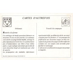 Beauce - Reproduction Carte Ancienne Rentrée à la Ferme
