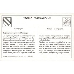 Champagne - Reproduction Carte Ancienne La Vie en Champagne