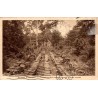 Carte postale ancienne du Baphuon à Angkor montrant le pont-chaussée d’accès à la façade orientale du temple khmer