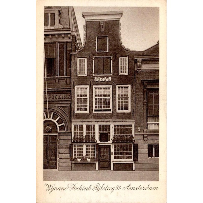 Carte postale ancienne Wynand Fockink Pijlsteeg Amsterdam distillerie historique