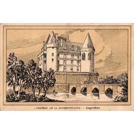 Carte postale ancienne du Château de La Rochefoucauld près d’Angoulême