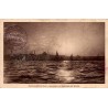 Carte postale ancienne Constantinople Stamboul au coucher du soleil circulée 1919L