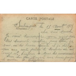 Salonique Sainte Sophie CPA Circulée 1918 M.M. Salonique
