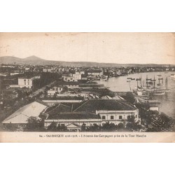 Salonique Avenue des Campagnes vue depuis la Tour Blanche Grèce CPA 1916 1918