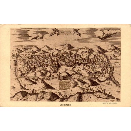 Jérusalem Photo Giaudon Braun et Cie carte postale ancienne Terre Sainte