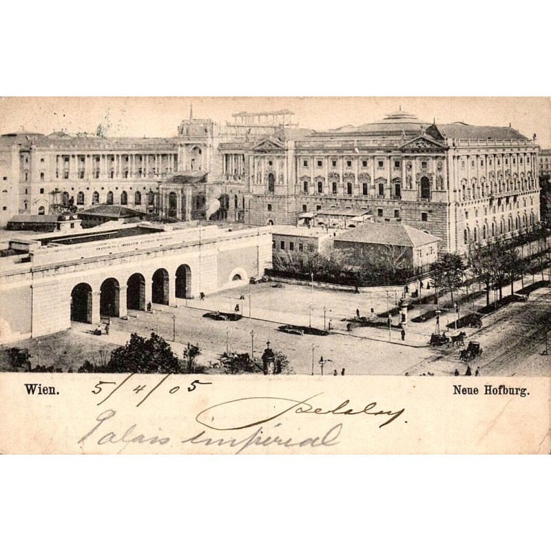 Vienne Neue Hofburg Autriche carte postale ancienne palais impérial
