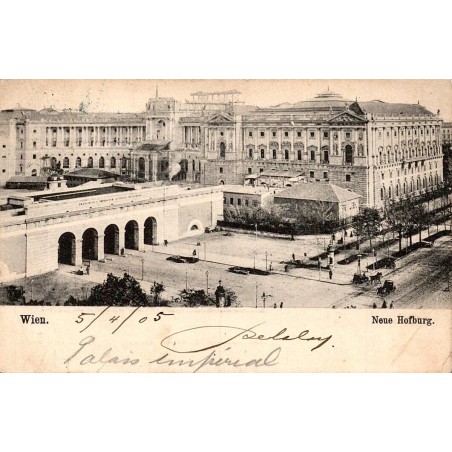 Vienne Neue Hofburg Autriche carte postale ancienne palais impérial