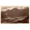 Krimml Autriche cascades et glacier carte postale ancienne Karl Jurischek panorama alpin