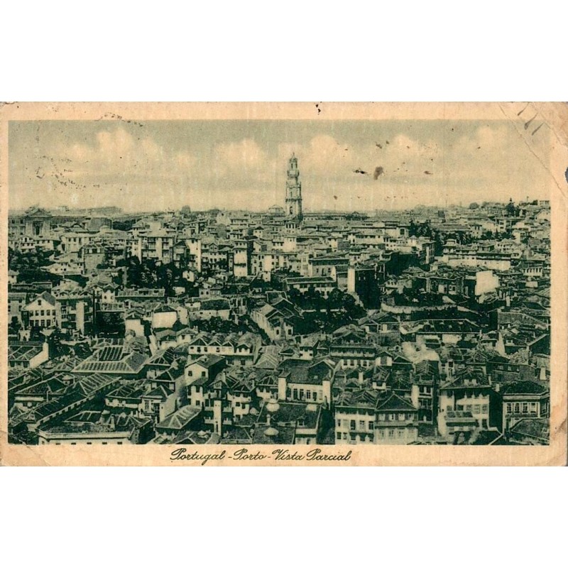 Porto Vista Parcial Portugal carte postale ancienne vue générale ville historique