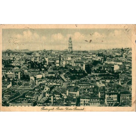 Porto Vista Parcial Portugal carte postale ancienne vue générale ville historique