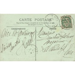 Monaco Vue Générale Principauté de Monaco Carte Postale Ancienne CPA Circulée 1907
