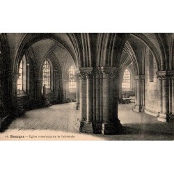 Carte postale ancienne de l’église souterraine de la cathédrale de Bourges