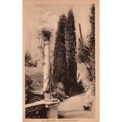 Monaco Les Jardins Exotiques série 37 carte postale ancienne La Cigogne