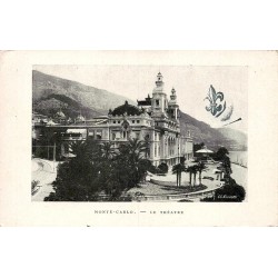 Monte Carlo Le Théâtre carte postale ancienne P.L.M. 1920 Monaco