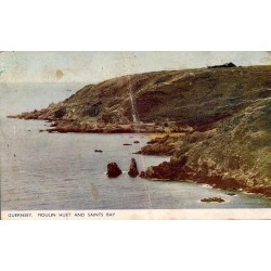Guernsey Moulin Huet and Saints Bay carte postale ancienne Photochrom Co