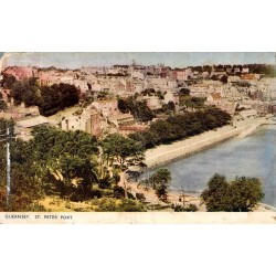Saint Peter Port Guernesey carte postale ancienne Photochrom port îles Anglo-Normandes