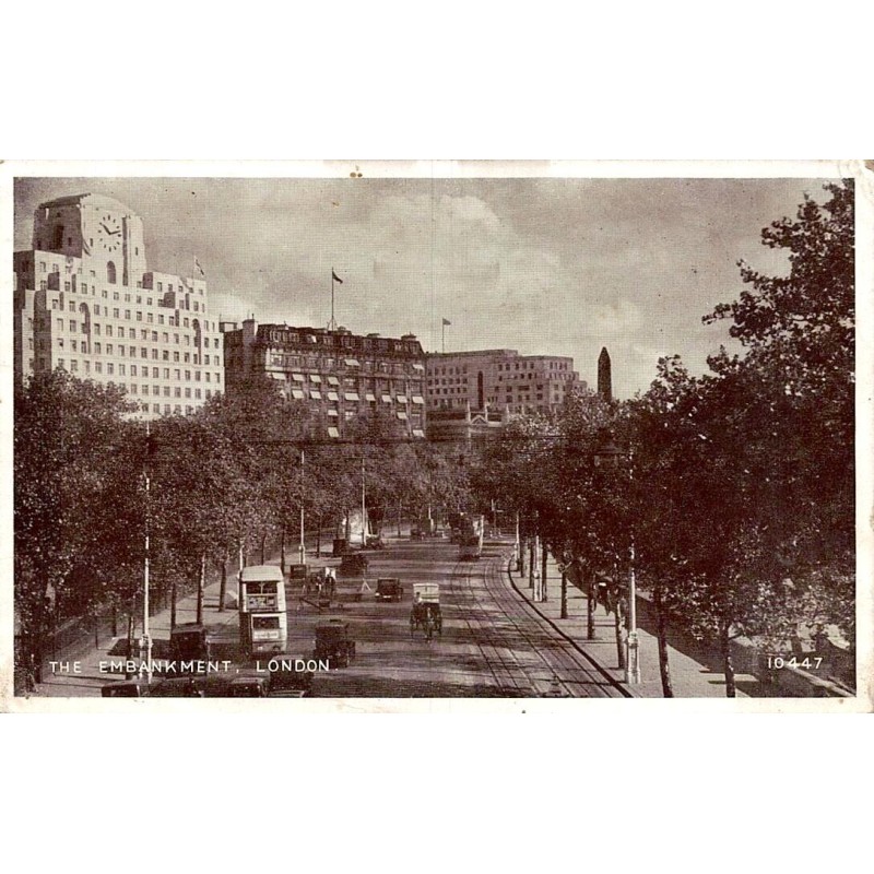 The Embankment London carte postale ancienne Oilette Raphael Tuck et Sons