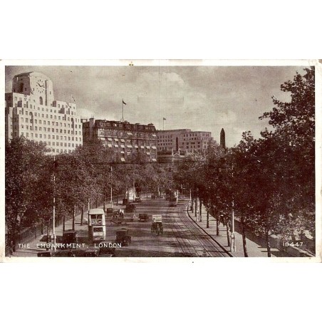 The Embankment London carte postale ancienne Oilette Raphael Tuck et Sons