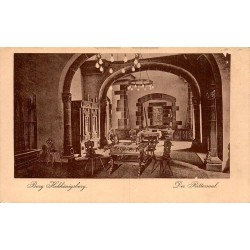 Burg Hohkönigsburg Der Rittersaal salle des chevaliers carte postale ancienne Alsace