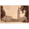 Carte postale ancienne Londres Big Ben et Parliament Square circulée 1933 éditée par B P Co Ltd