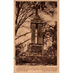 Carte postale ancienne Piers Gaveston Monument près de Warwick circulée 1935 éditée par J J Ward