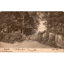 Carte postale ancienne Reigate Park Gate Surrey The Wrench Series numéro 6082