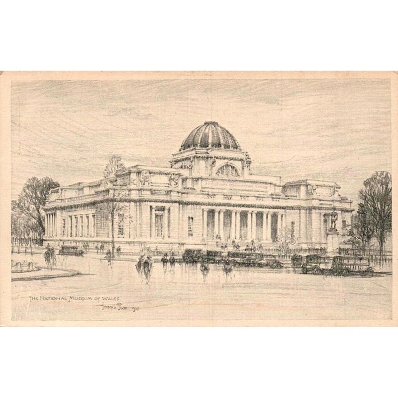 Carte postale ancienne National Museum of Wales Cardiff Pays de Galles musée national