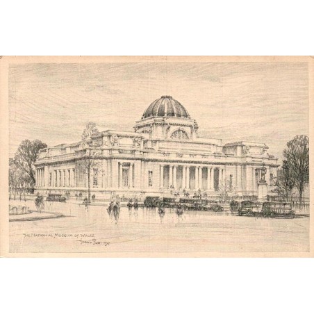 Carte postale ancienne National Museum of Wales Cardiff Pays de Galles musée national