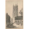 Carte postale ancienne Saint John Church Cardiff Pays de Galles éditée par Williams Lewis