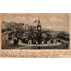 Carte postale ancienne Brighton The Aquarium Angleterre vue du front de mer et aquarium historique
