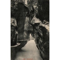 Carte postale ancienne Aareschlucht Meiringen Suisse gorges de l’Aar numéro 5491